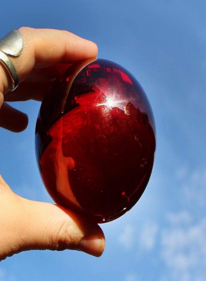 DSJUGGLING Ruby Red Acrylic Contact Juggling Ball - 76mm (3 Inches) - Image 1